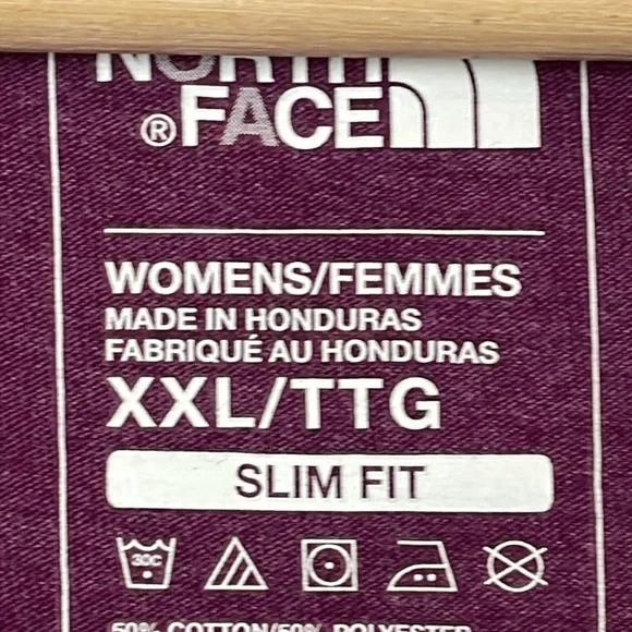 The North Face Womens XXL Short Sleeve Pullover Casual Purple Scoop Neck T Shirt - Picture 8 of 9